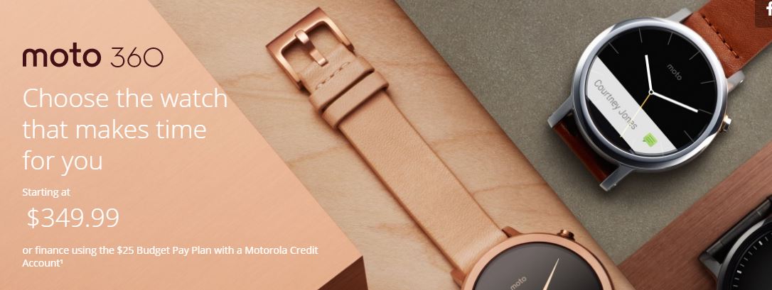Fashionable wearble tech - Moto 360 Smartwatch