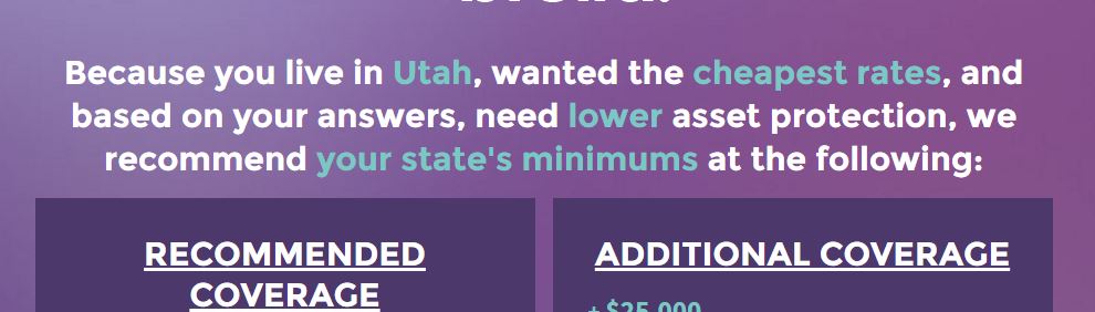 cost of living estimate tools - insurance calculator