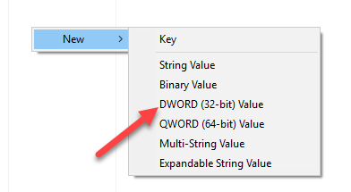 disable cortana win10 new dword value