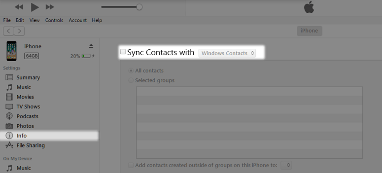 outlook-iphone-itunes-info
