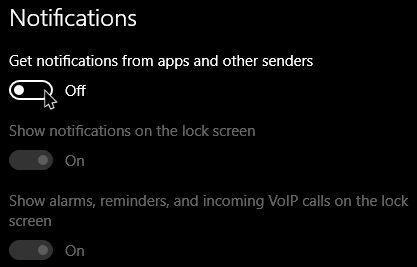 quiet hours win10 disable all app notifications quiet hours win10 disable all app notifications