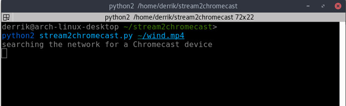 stream2chromecast-starting-stream