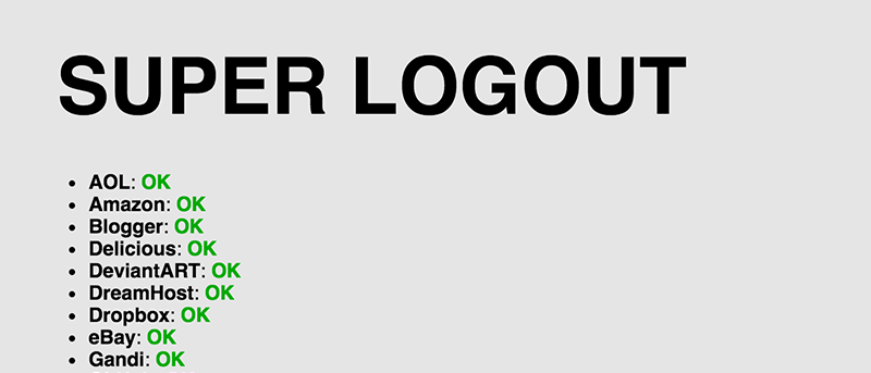 How to Log Out of a Number of Websites at Once [Quick Tips]