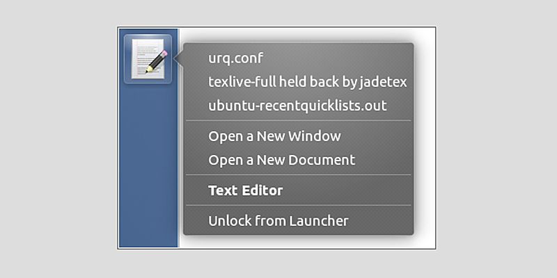 How to Add Recent Files Quicklists in Ubuntu Unity Launcher Featured Image
