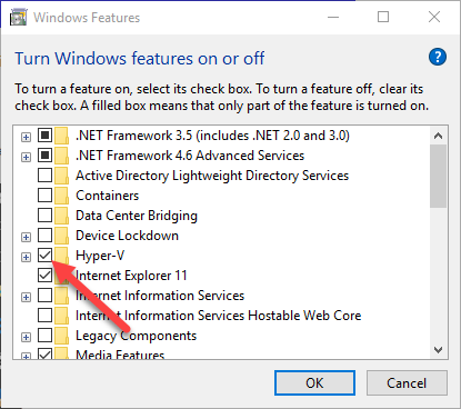 win10 hyper-v turn on hyper-v