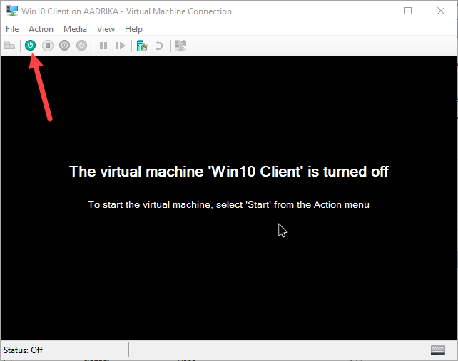 win10 hyper-v virtual machine connected