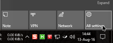 win10 notification priorities select all settings