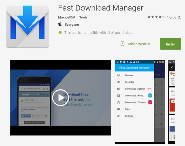 android-fast-download-manager