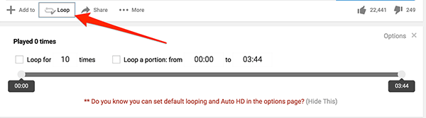 loop-youtube-loop-settings