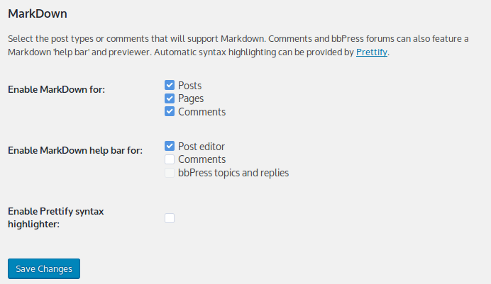 markdown-wordpress-configuration markdown-wordpress-configuration
