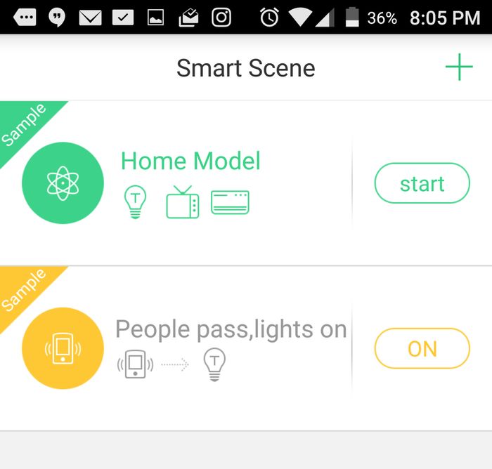 Orvibo Smart Home Kit smart scenes.