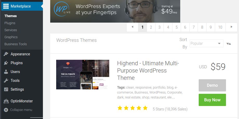 Bluehost Marketplace via WordPress dashboard. Bluehost Marketplace via WordPress dashboard.