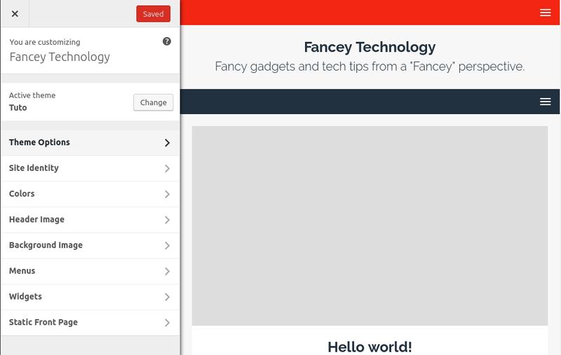 Customize your WordPress theme. Customize your WordPress theme.