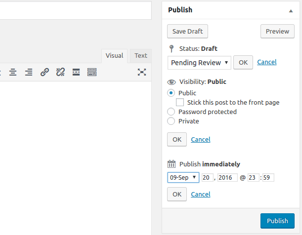 Publish WordPress posts. Publish WordPress posts.
