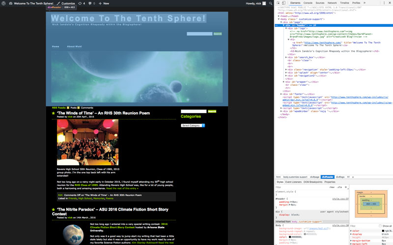 Using the 'inspect' feature from your browser helps you locate specific website files.