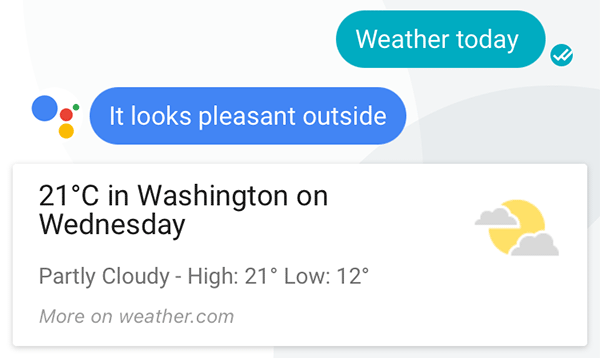 google-allo-weather