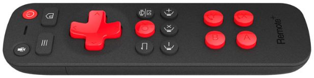 Remote+ horizontal position.