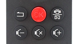 Remote+ change modes button.
