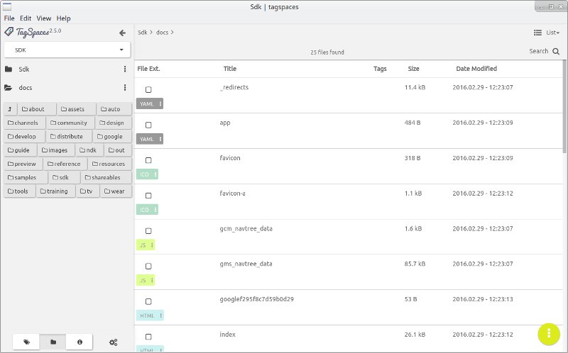 tagspaces2-5-main-screen