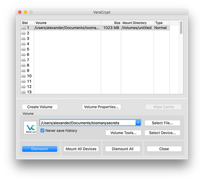 veracrypt-mounted