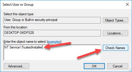 win10-restore-ownership-enter-object-name