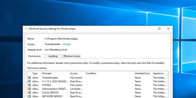 How to Restore the Ownership to TrustedInstaller for System Files in Windows 10