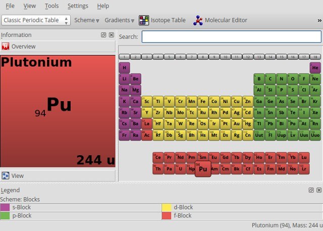 linux-education-kalzium
