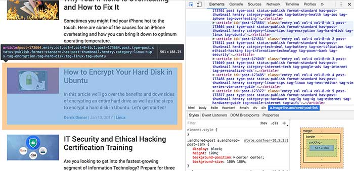 google-chome-inspect-element-tool-example