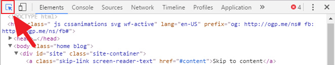 google chrome inspect element tool