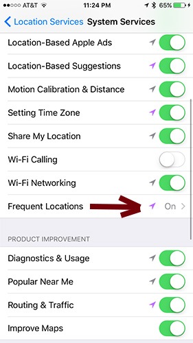 frequent-locations-under-system-services