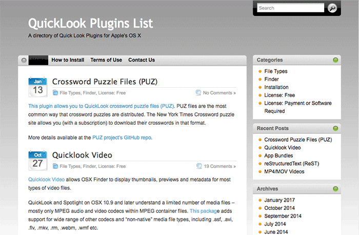 quick-look-plugins-list