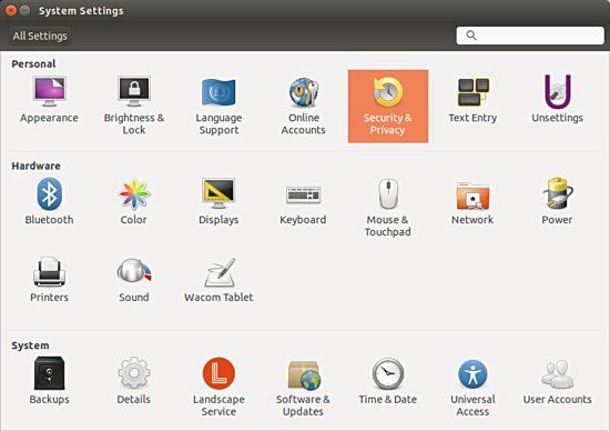 unity-dash-sett-sec-priv