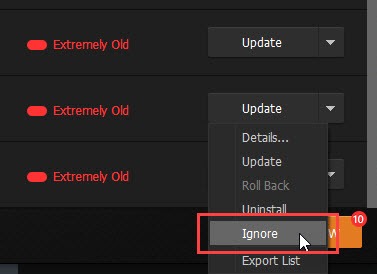iobit-driver-booster-select-ignore