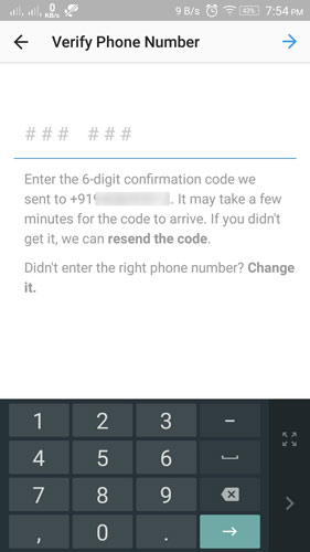 instagram-recieve-confirmation-code