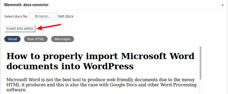 ms-word-to-wordpress-mammoth-usage