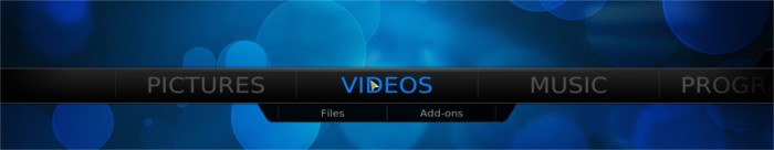 openelec-navigation-bar