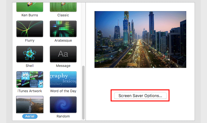 aerial-screen-saver-options