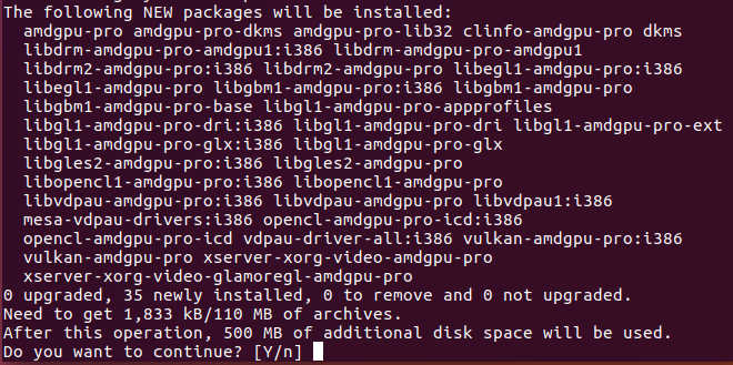 Installing AMDGPU-PRO with a script