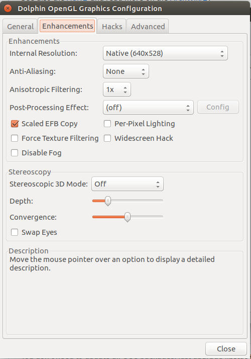 Dolphin Graphics Settings