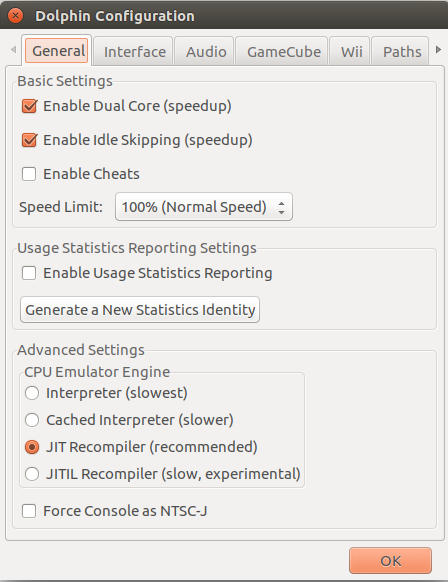 Dolphin Emulator Settings