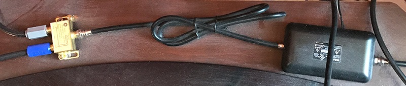 Connect OTA Coaxial Cable from Antenna to Amplifier to Splitter