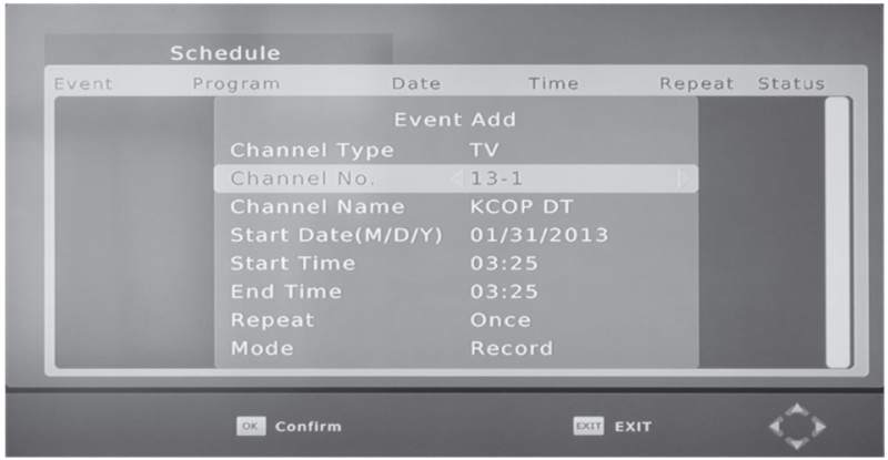 The Mediasonic HomeWorx HW-150 PVR will record your OTA shows like a VCR.