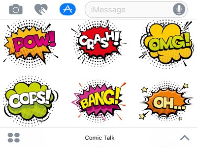 imessage-apps-stickers-comic-talk imessage-apps-stickers-comic-talk