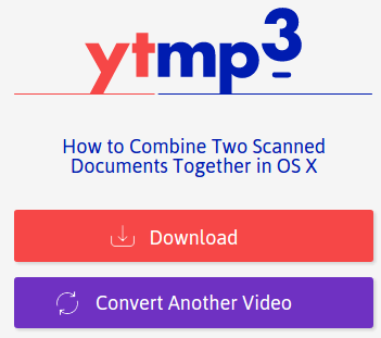 Download youtube videos as mp3 after the conversion is completed on YTmp3