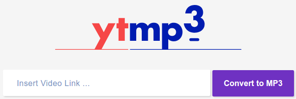 Insert video link to turn youtube video into mp3on YTmp3