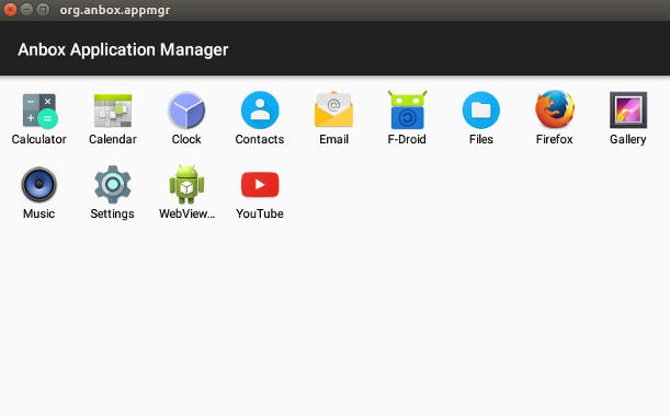 Anbox With A Few Apps