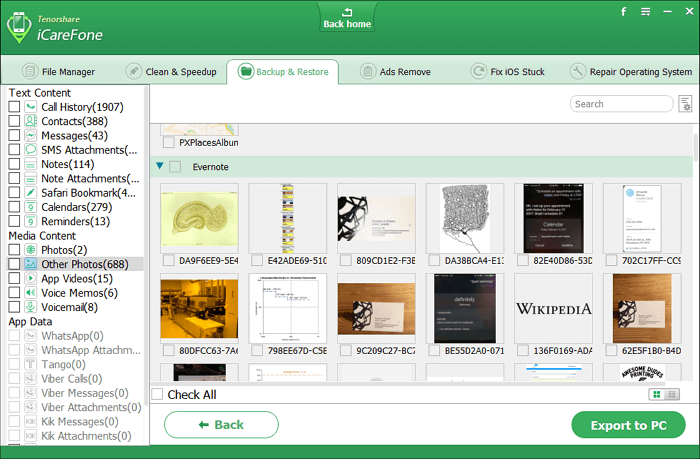 icarefone-backup-restore-files
