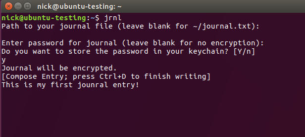 jrnl Journal Linux jrnl Journal Linux