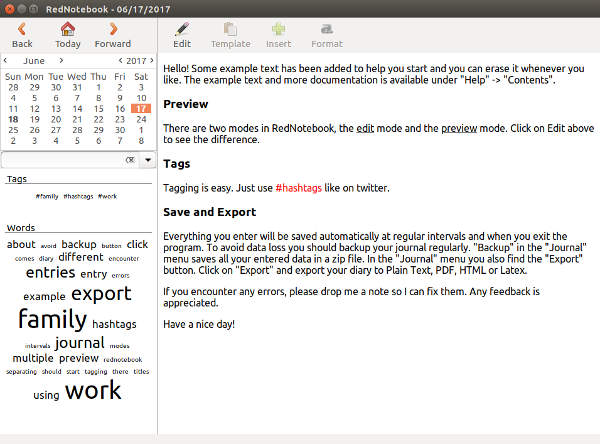 RedNotebook Journal Linux RedNotebook Journal Linux