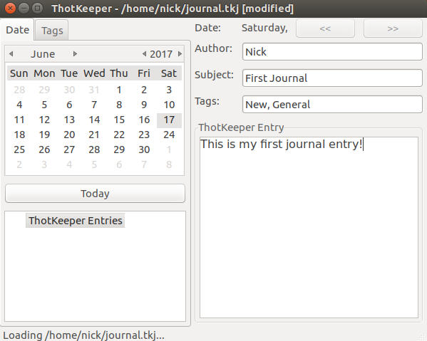 Thotkeeper Journal Linux Thotkeeper Journal Linux